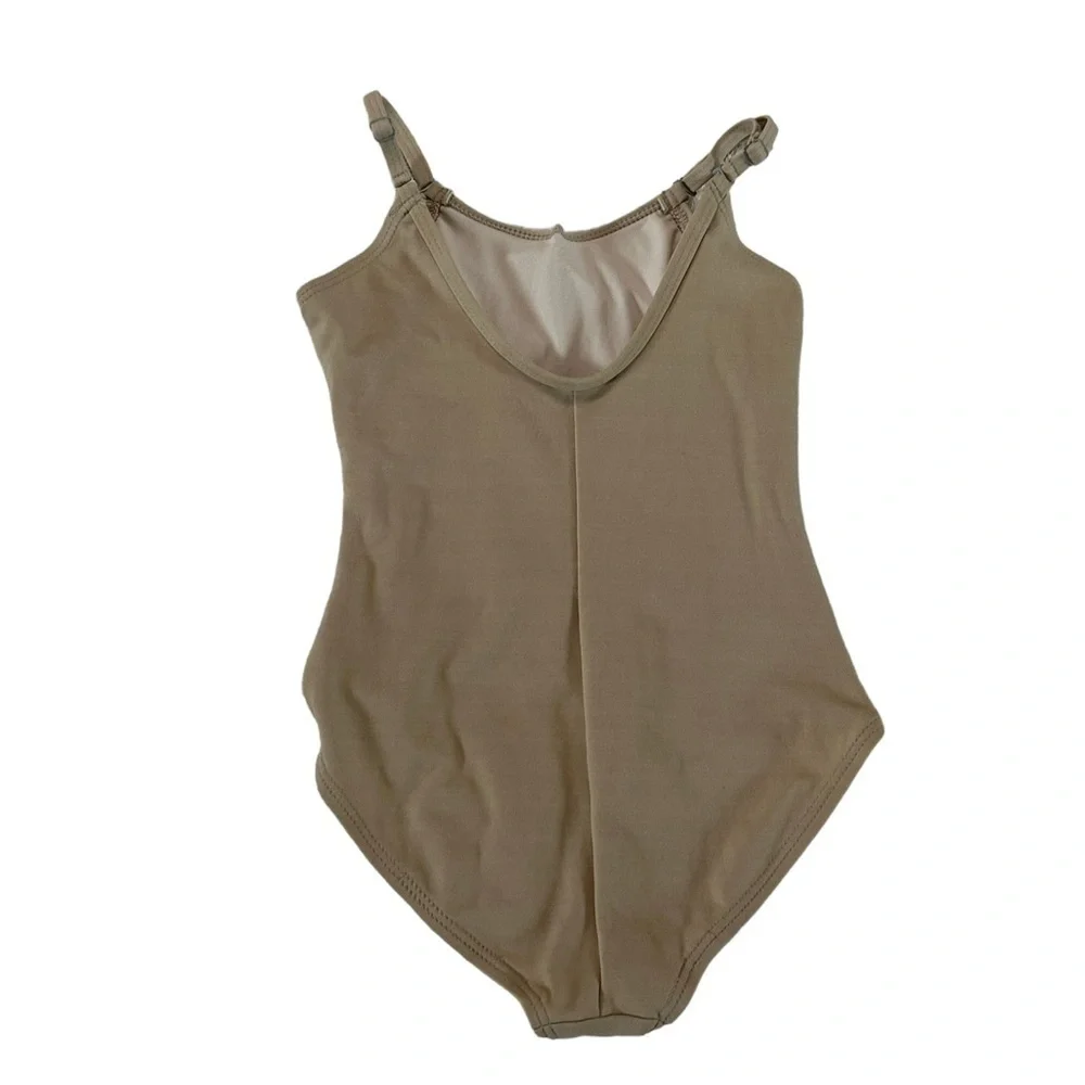 Capezio Nude Leotard Bodysuit Size Medium